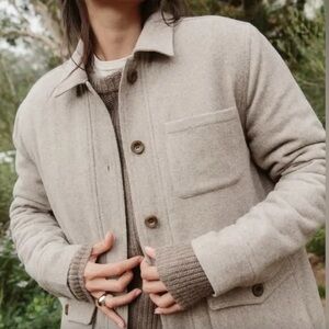 Jenni Kayne Farmhouse Wool Jacket in Ash NEW